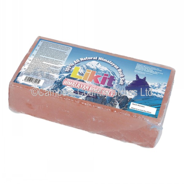 Likit Himalayan Rock Salt Lick Brick 3.3kg Cambers Country Store